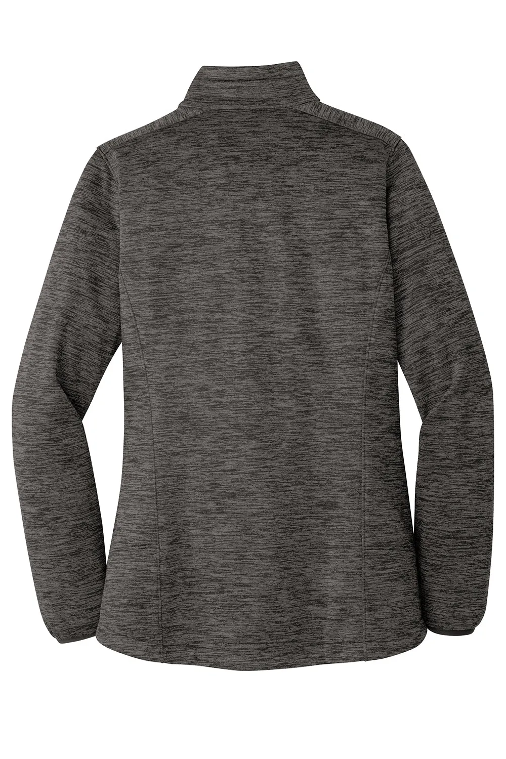 Sport-Tek Womens Electric Heather Water Resistant Full Zip Jacket - Grey Black Electric - Closeout