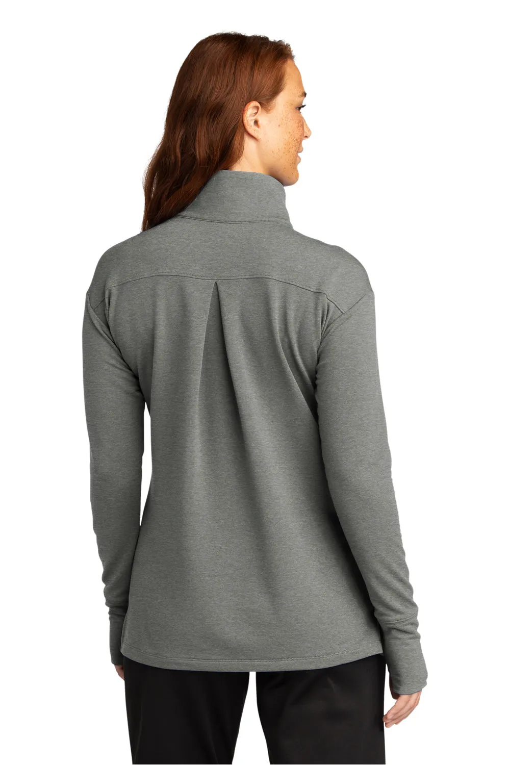 Sport-Tek Womens Flex Fleece Moisture Wicking 1/4 Zip Sweatshirt - Heather Light Grey Clothing Sport-Tek