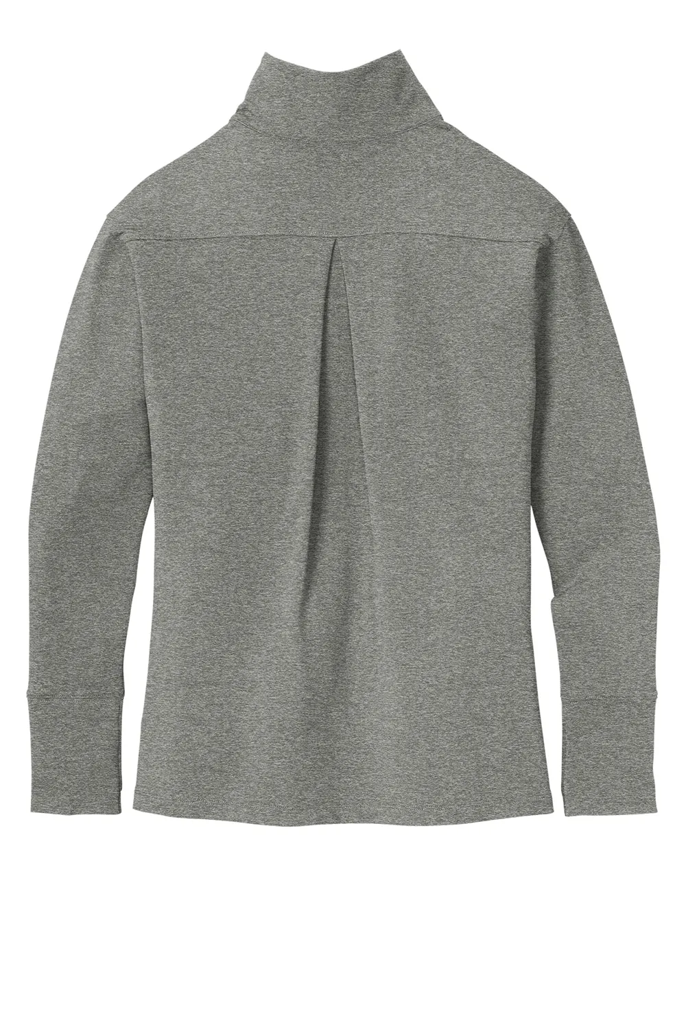Sport-Tek Womens Flex Fleece Moisture Wicking 1/4 Zip Sweatshirt - Heather Light Grey Clothing Sport-Tek
