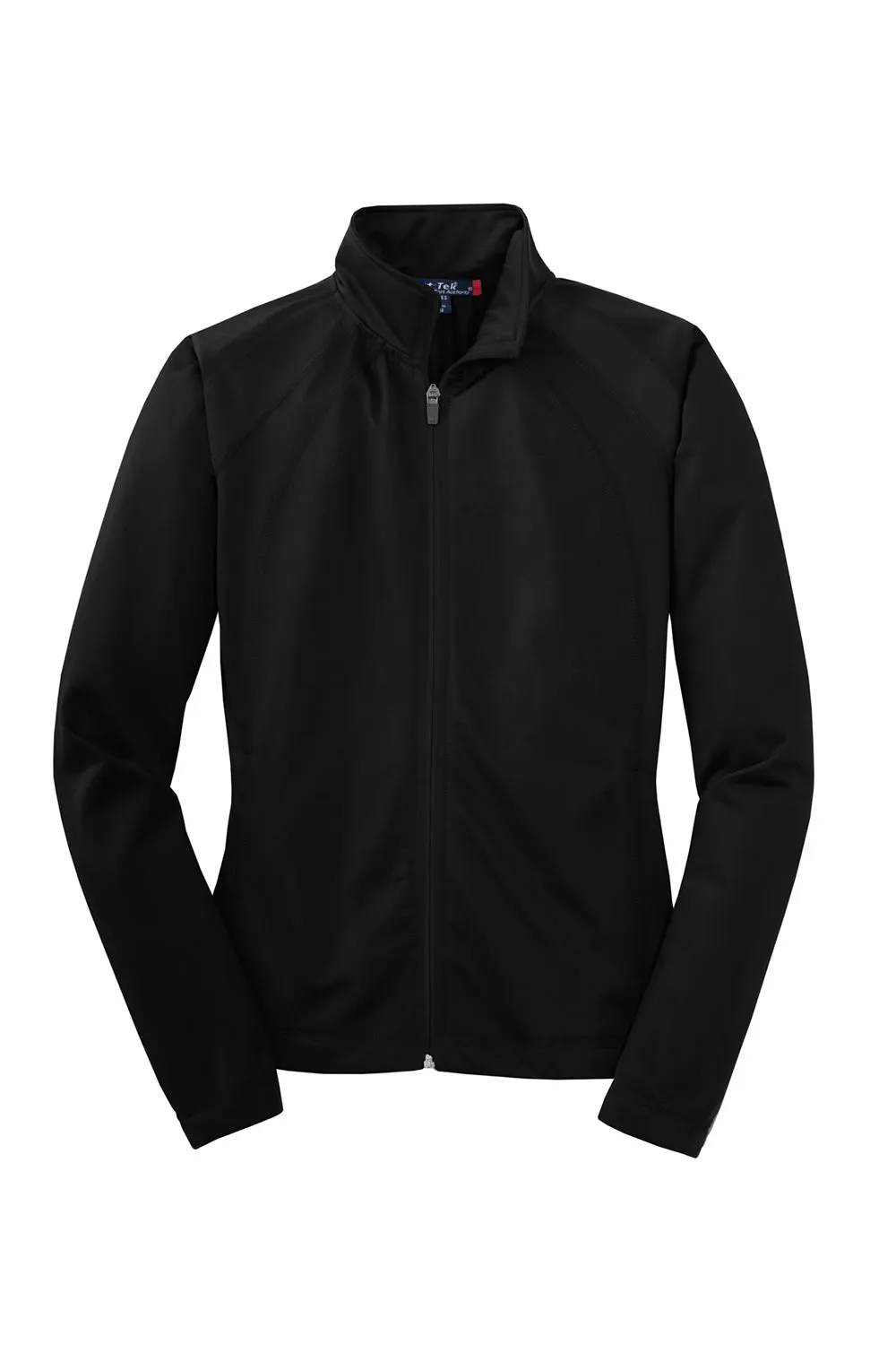 Sport-Tek Womens Full Zip Track Jacket - Black