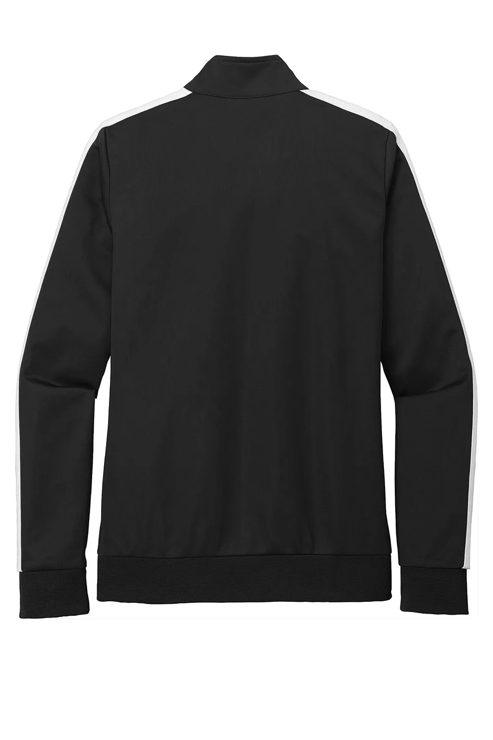 Sport-Tek Womens Full Zip Track Jacket - Black/White