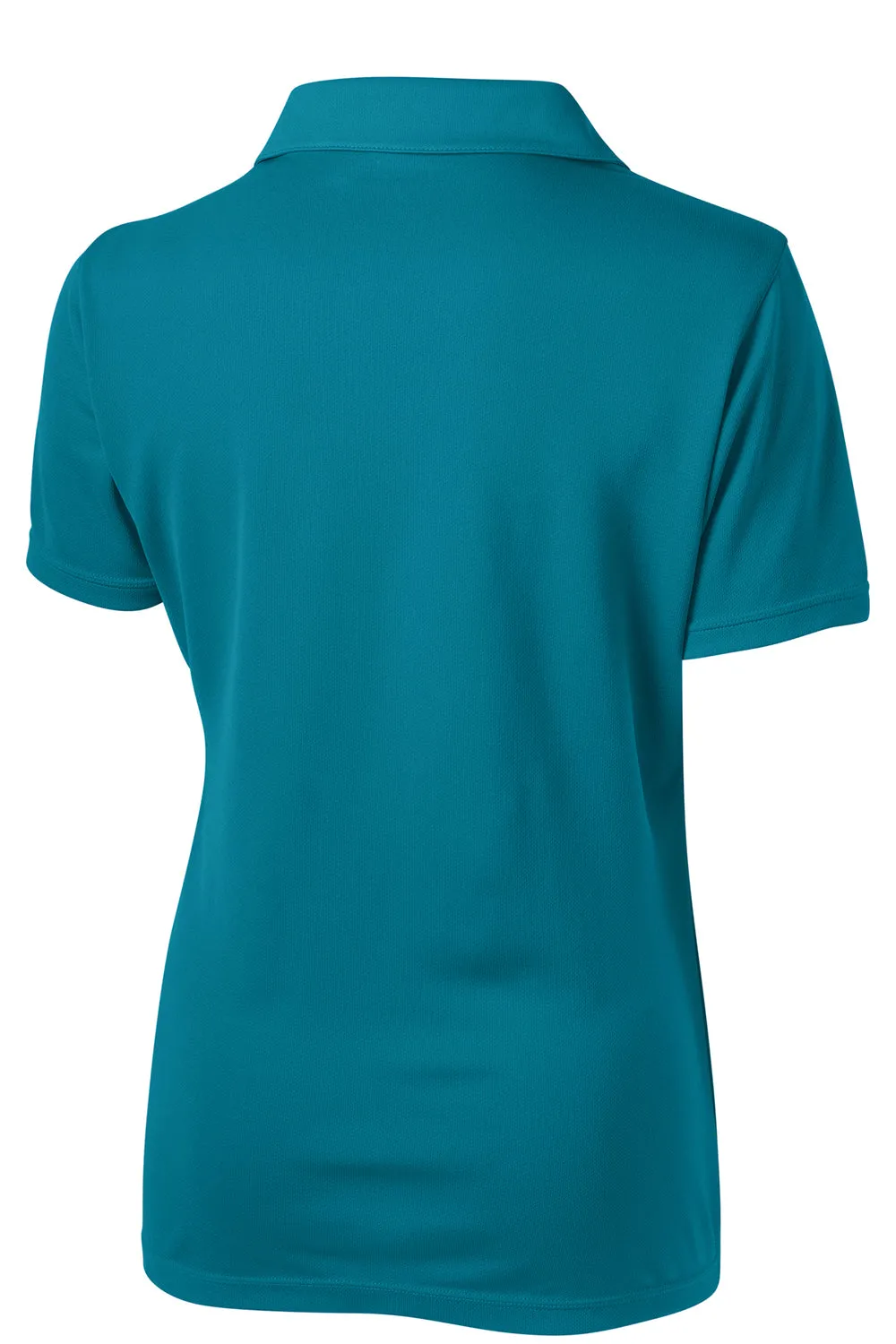 Sport-Tek Womens Micro-Mesh Moisture Wicking Short Sleeve Polo Shirt - Blue Wake Clothing Sport-Tek