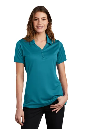 Sport-Tek Womens Micro-Mesh Moisture Wicking Short Sleeve Polo Shirt - Blue Wake Clothing Sport-Tek
