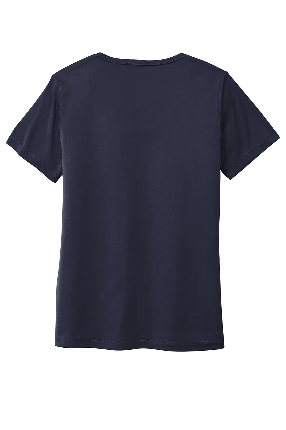 Sport-Tek Womens Moisture Wicking Short Sleeve Scoop Neck T-Shirt - True Navy Blue - Closeout Clothing Sport-Tek