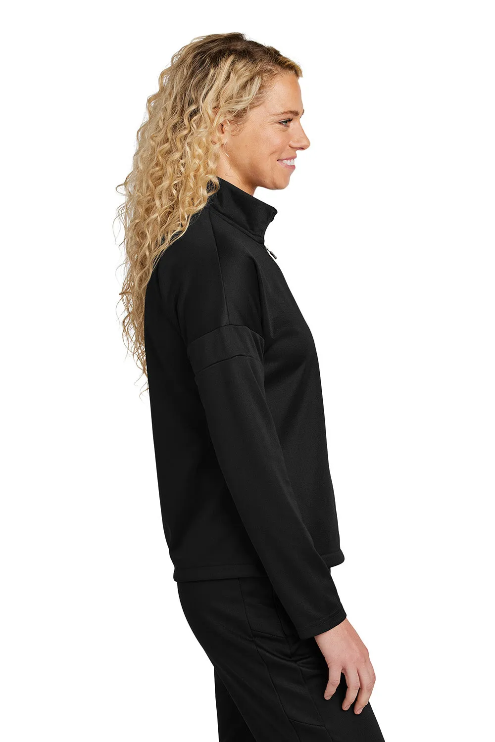 Sport-Tek Womens Moisture Wicking Travel Full Zip Jacket - Black