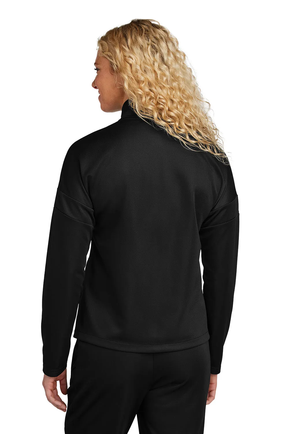 Sport-Tek Womens Moisture Wicking Travel Full Zip Jacket - Black