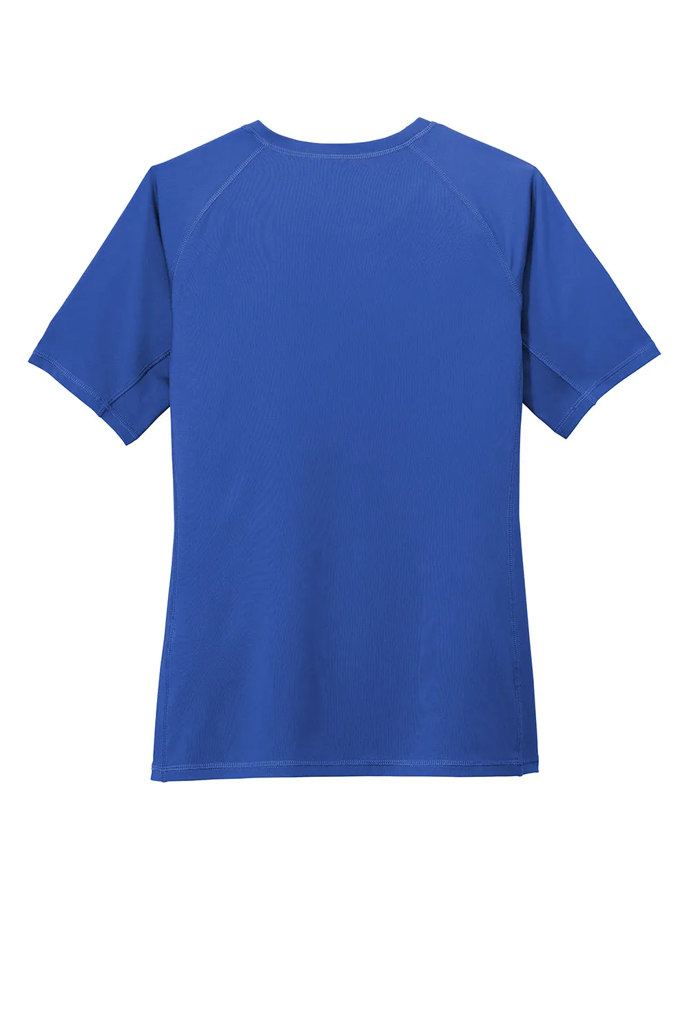 Sport-Tek Womens Rashguard Moisture Wicking Short Sleeve Crewneck T-Shirt - True Royal Blue Clothing Sport-Tek