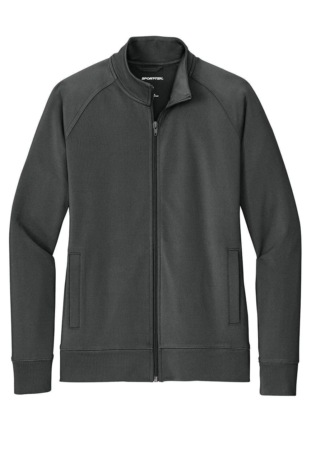 Sport-Tek Womens Sport-Wick Moisture Wicking Full Zip Cadet Jacket - Charcoal Grey