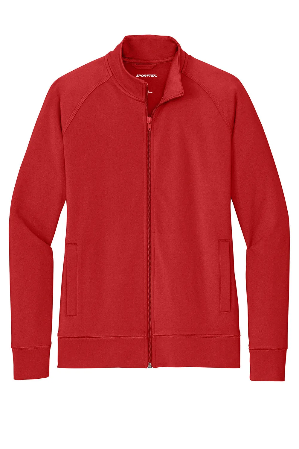 Sport-Tek Womens Sport-Wick Moisture Wicking Full Zip Cadet Jacket - Deep Red