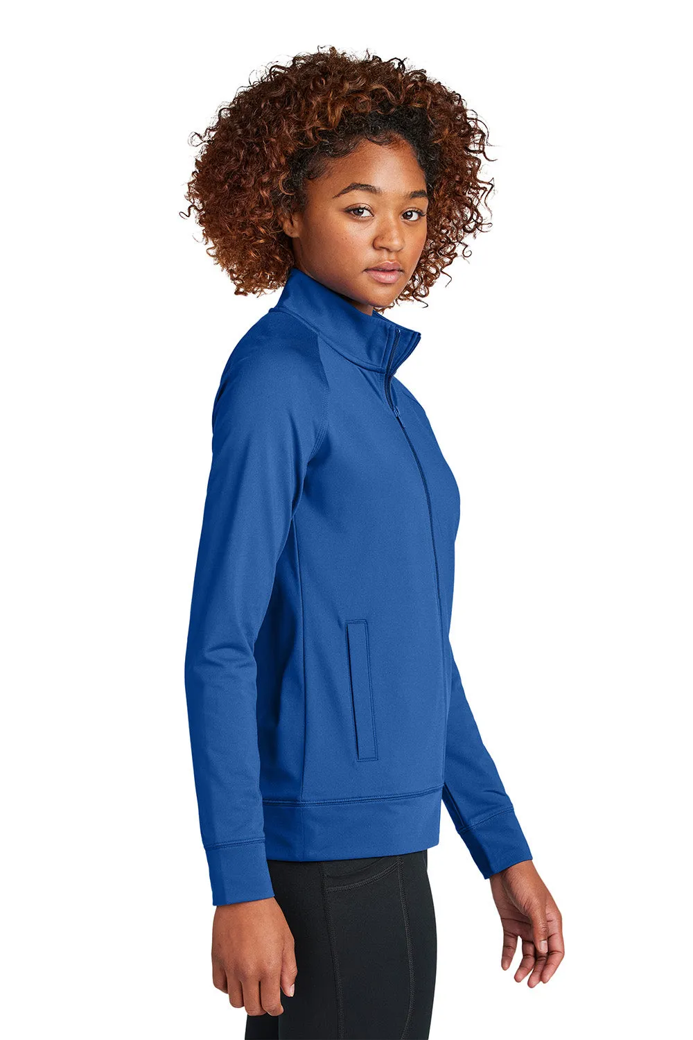 Sport-Tek Womens Sport-Wick Moisture Wicking Full Zip Cadet Jacket - True Royal Blue