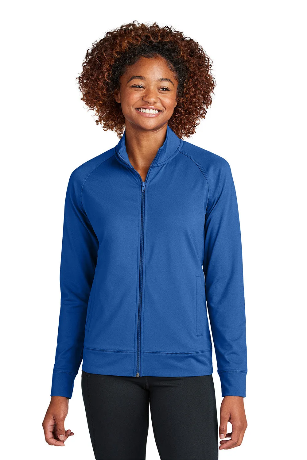 Sport-Tek Womens Sport-Wick Moisture Wicking Full Zip Cadet Jacket - True Royal Blue