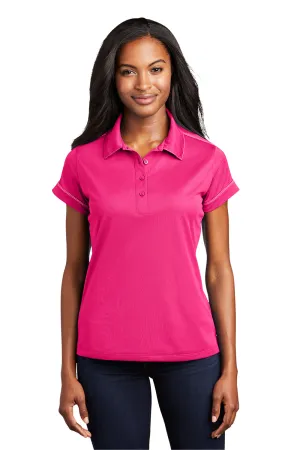 Sport-Tek Womens Sport-Wick Moisture Wicking Short Sleeve Polo Shirt - Raspberry Pink - Closeout Clothing Sport-Tek
