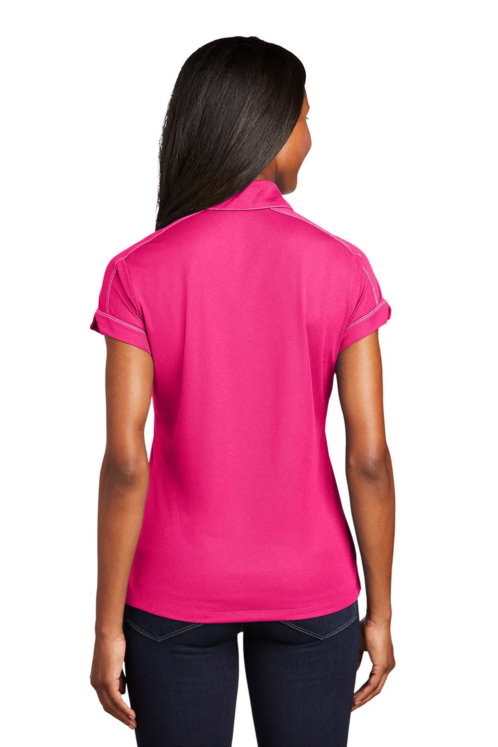 Sport-Tek Womens Sport-Wick Moisture Wicking Short Sleeve Polo Shirt - Raspberry Pink - Closeout Clothing Sport-Tek