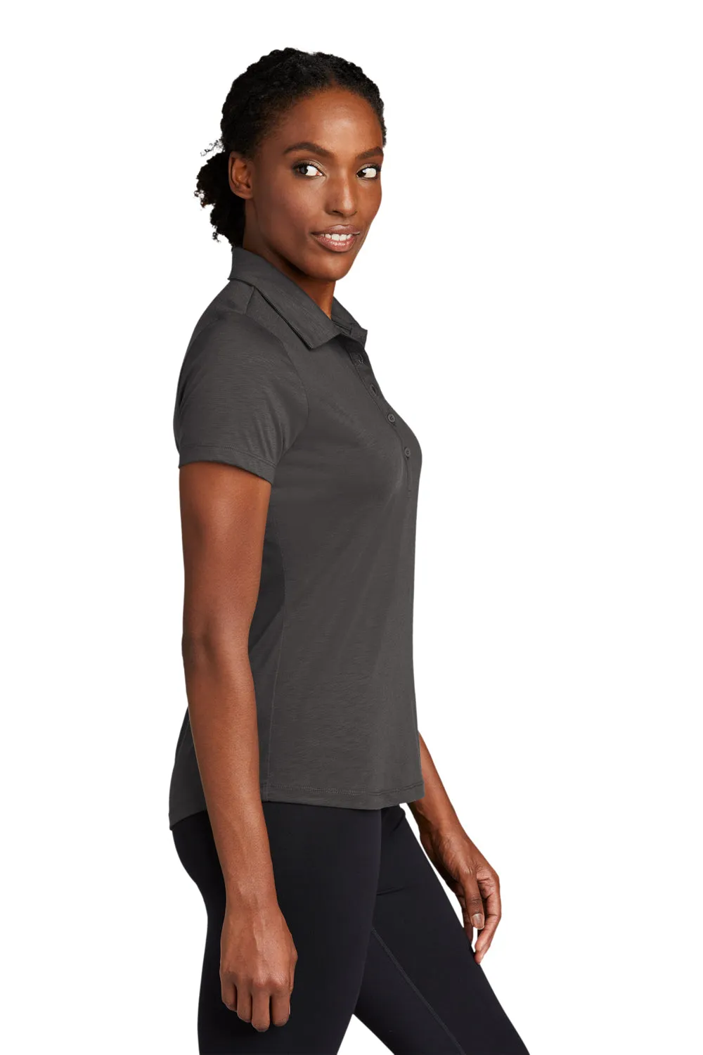 Sport-Tek Womens Strive Moisture Wicking Short Sleeve Polo Shirt - Graphite Grey Clothing Sport-Tek