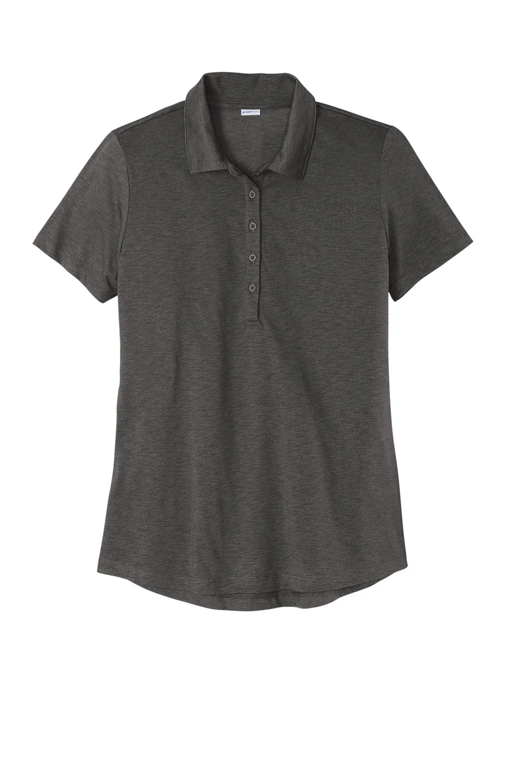 Sport-Tek Womens Strive Moisture Wicking Short Sleeve Polo Shirt - Graphite Grey Clothing Sport-Tek