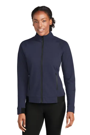 Sport-Tek Womens Strive PosiCharge Full Zip Jacket - True Navy Blue