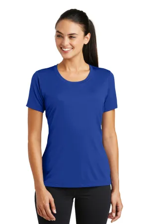 Sport-Tek Womens Tough Moisture Wicking Short Sleeve Crewneck T-Shirt - True Royal Blue - Closeout Clothing Sport-Tek