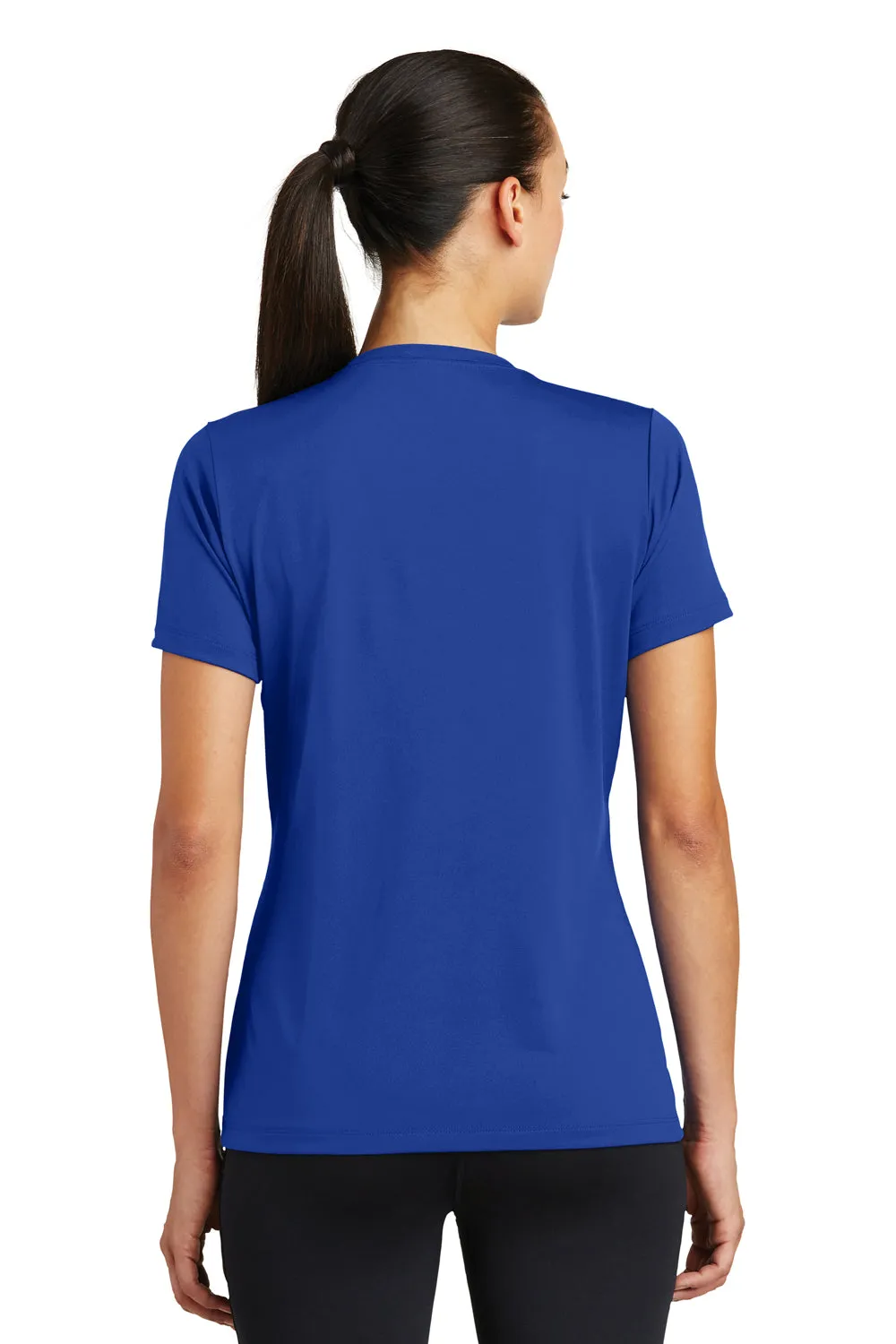 Sport-Tek Womens Tough Moisture Wicking Short Sleeve Crewneck T-Shirt - True Royal Blue - Closeout Clothing Sport-Tek