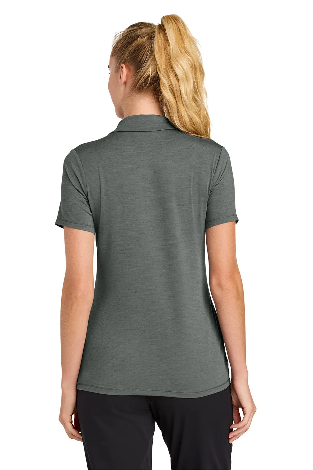 Sport-Tek Womens Versa Moisture Wicking Short Sleeve Polo Shirt - Shadow Grey Clothing Sport-Tek