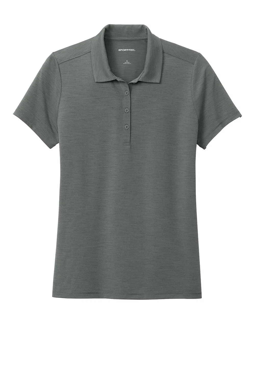 Sport-Tek Womens Versa Moisture Wicking Short Sleeve Polo Shirt - Shadow Grey Clothing Sport-Tek