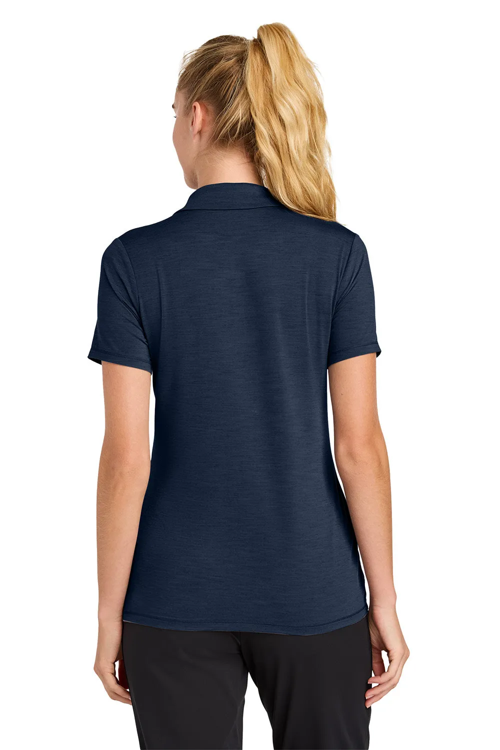 Sport-Tek Womens Versa Moisture Wicking Short Sleeve Polo Shirt - True Navy Blue Clothing Sport-Tek