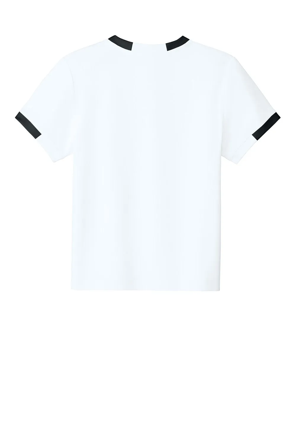 Sport-Tek Youth Club Moisture Wicking Short Sleeve Crewneck T-Shirt - White/Black Clothing Sport-Tek