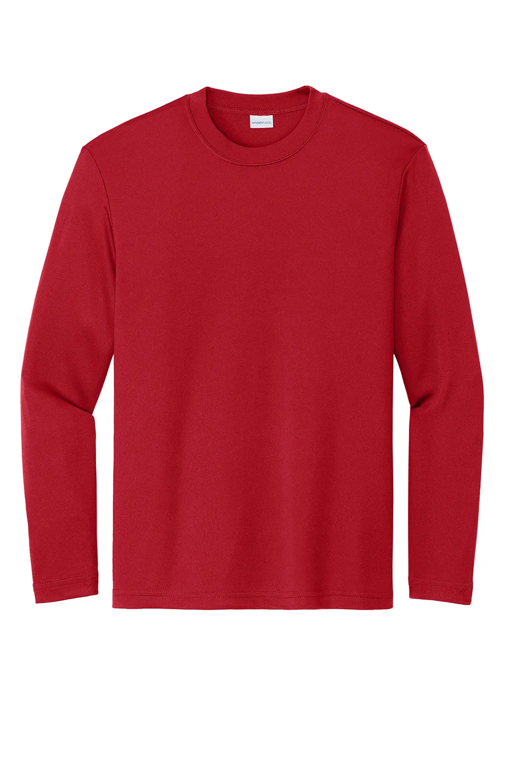 Sport-Tek Youth Competitor Moisture Wicking Long Sleeve Crewneck T-Shirt - True Red Clothing Sport-Tek