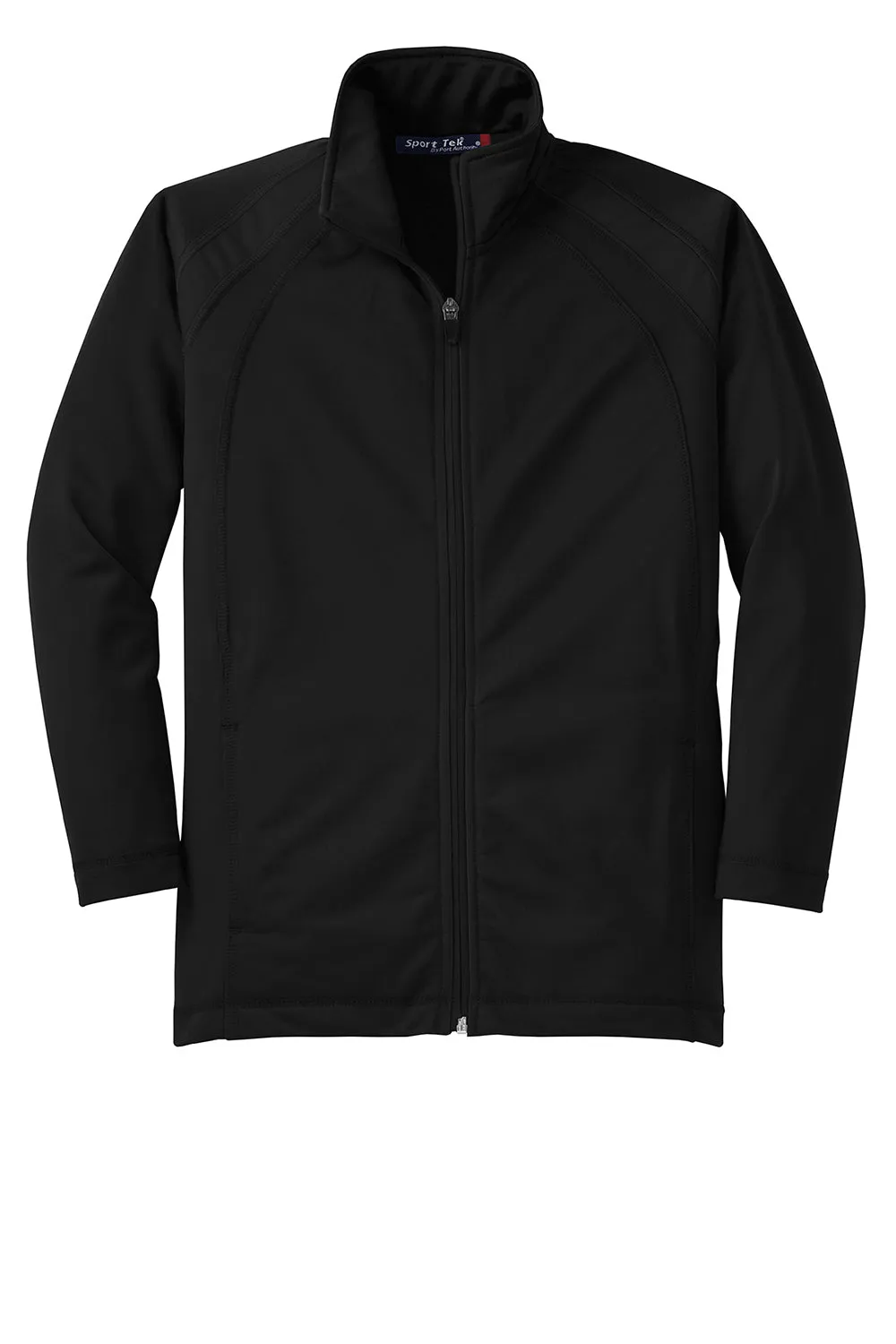 Sport-Tek Youth Full Zip Track Jacket - Black