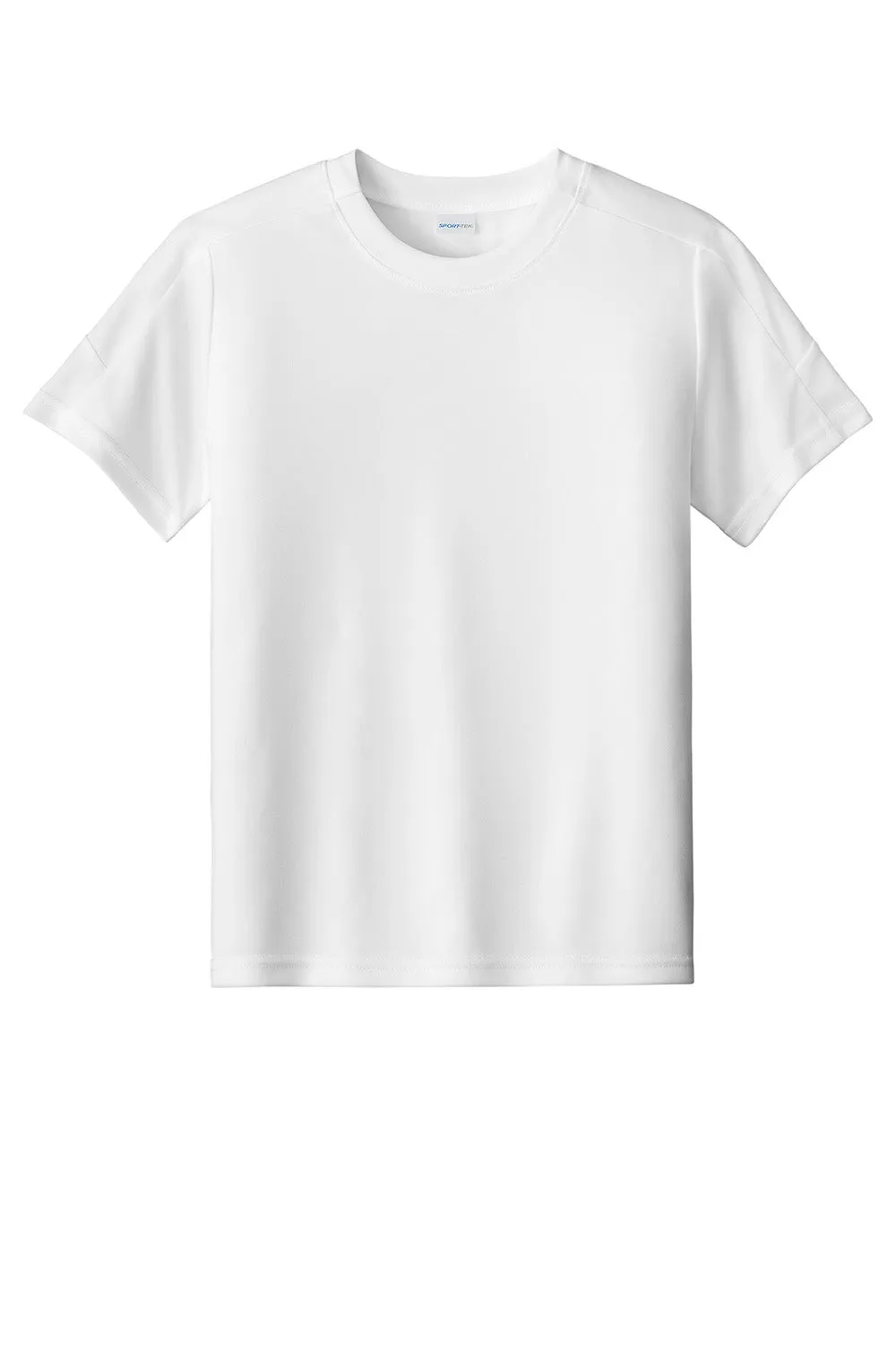 Sport-Tek Youth Moisture Wicking Competitor United Short Sleeve Crewneck T-Shirt - White Clothing Sport-Tek