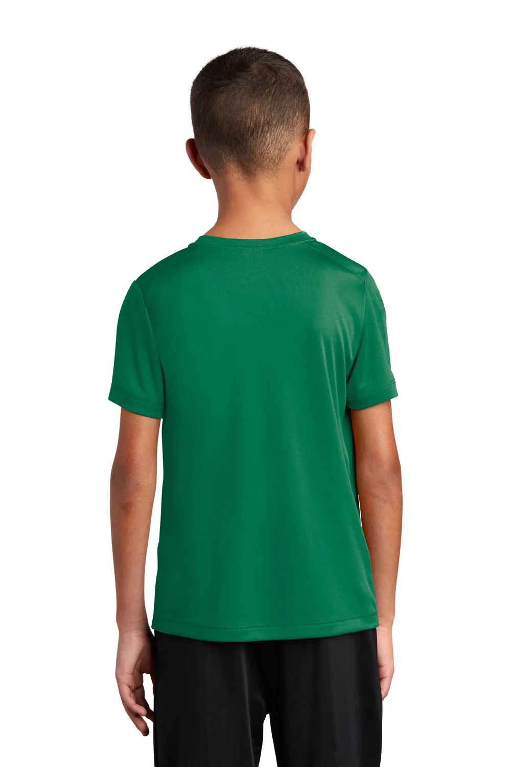 Sport-Tek Youth Moisture Wicking Short Sleeve Crewneck T-Shirt - Kelly Green - Closeout Clothing Sport-Tek