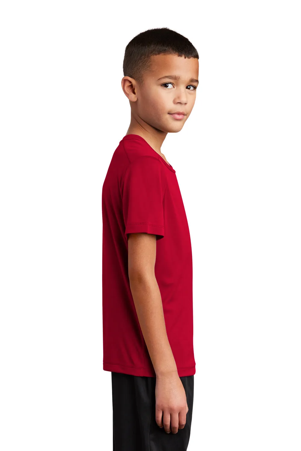Sport-Tek Youth Moisture Wicking Short Sleeve Crewneck T-Shirt - True Red Clothing Sport-Tek