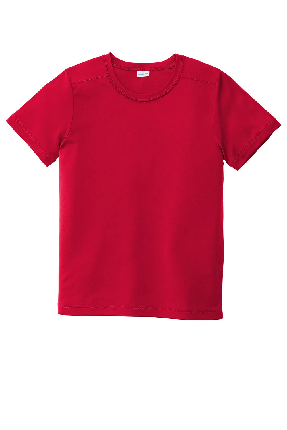 Sport-Tek Youth Moisture Wicking Short Sleeve Crewneck T-Shirt - True Red Clothing Sport-Tek