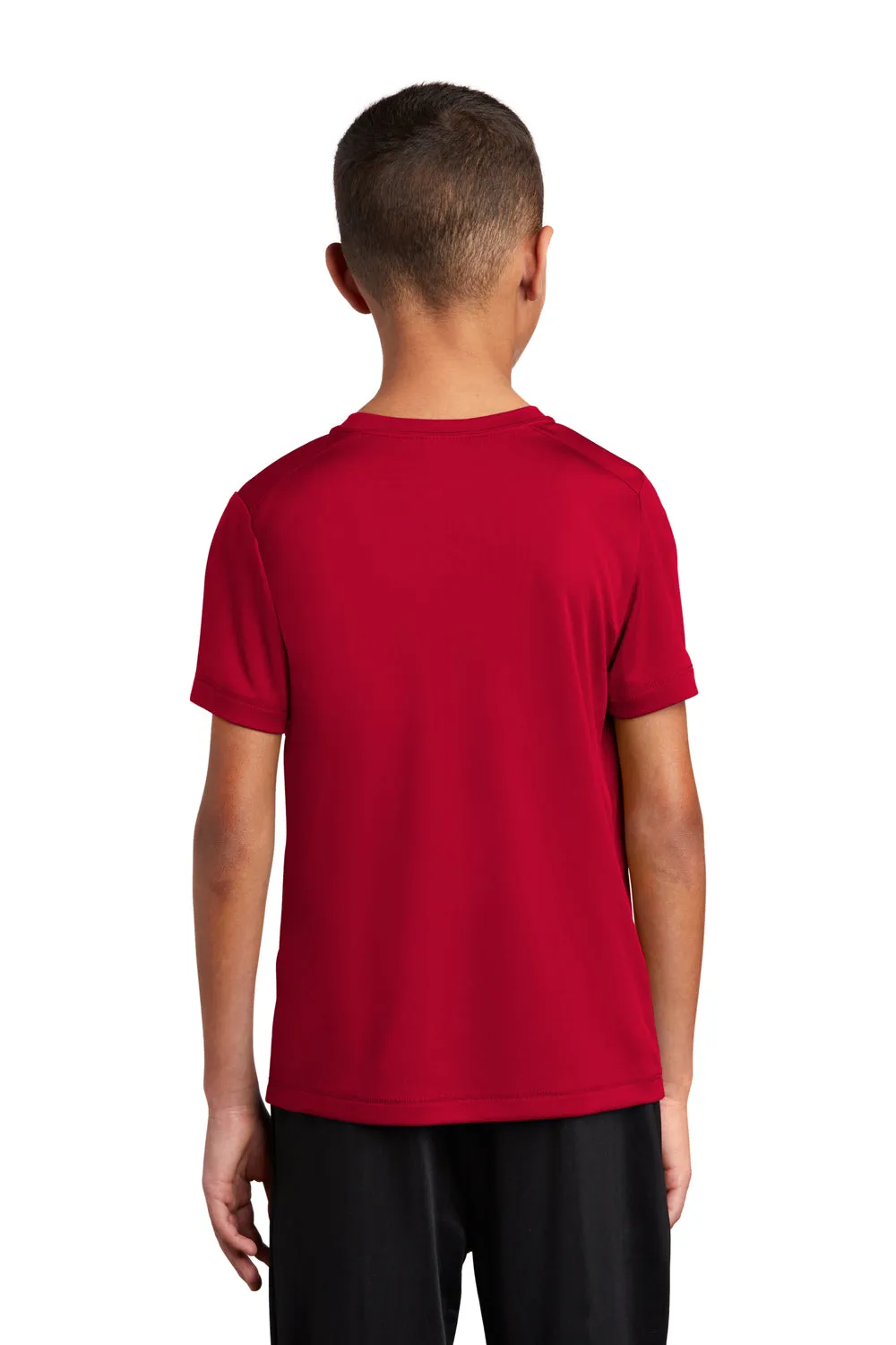 Sport-Tek Youth Moisture Wicking Short Sleeve Crewneck T-Shirt - True Red Clothing Sport-Tek