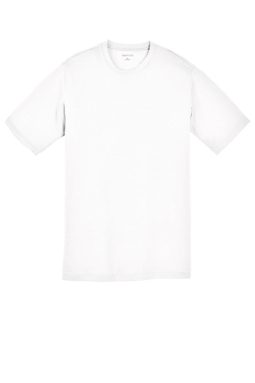 Sport-Tek Youth RacerMesh Moisture Wicking Short Sleeve Crewneck T-Shirt - White Clothing Sport-Tek