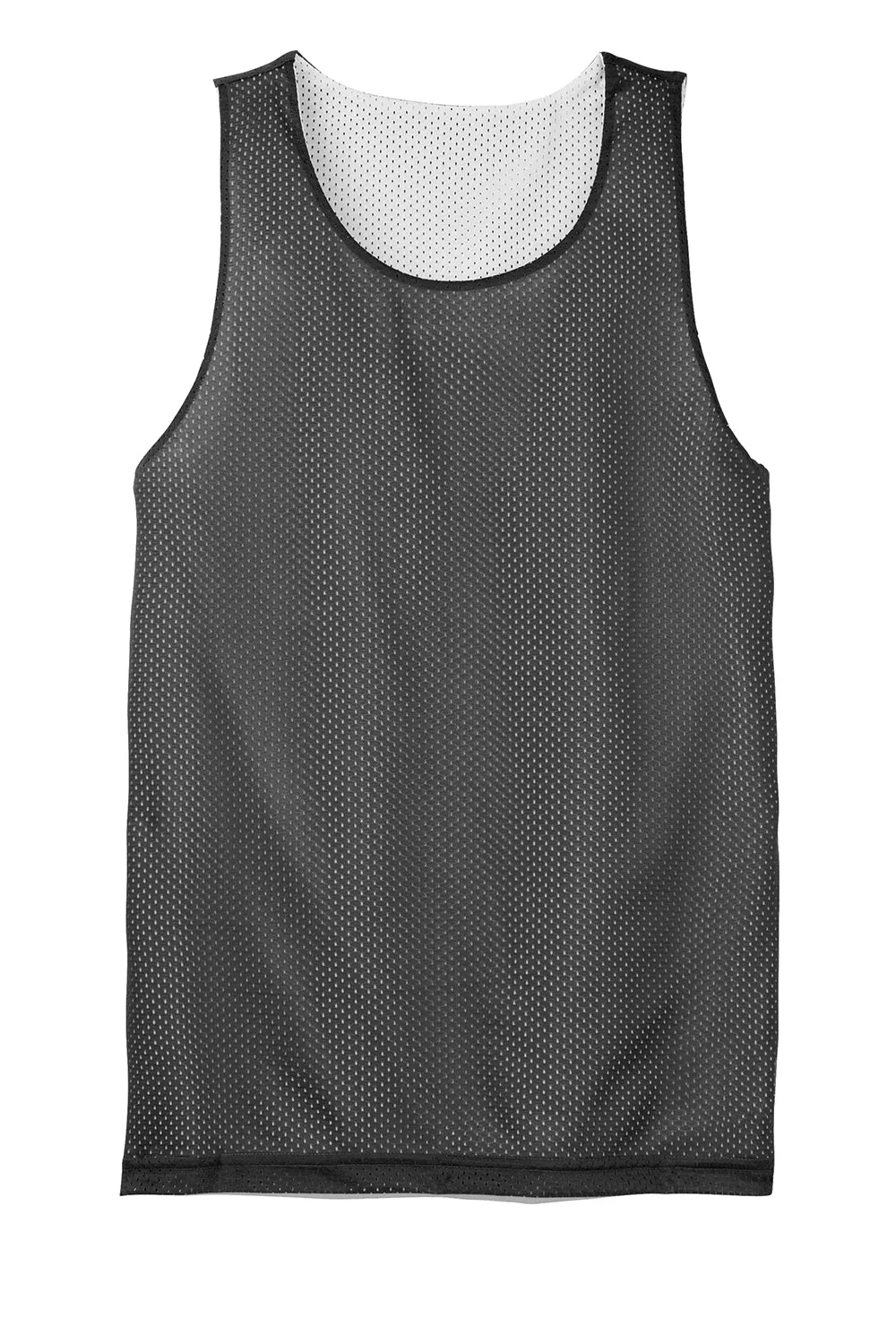 Sport-Tek Youth Reversible Mesh Moisture Wicking Tank Top - Iron Grey - Closeout Clothing Sport-Tek
