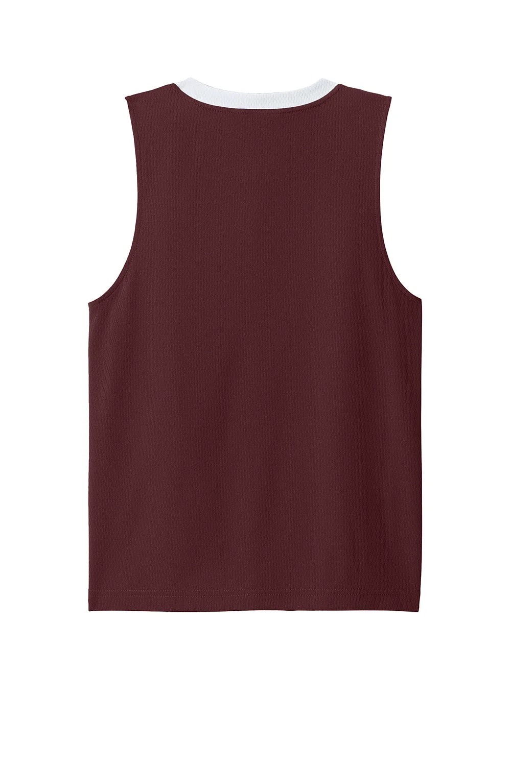 Sport-Tek Youth Rival Basketball Moisture Wicking Reversible Jersey Tank Top - Maroon/White Clothing Sport-Tek