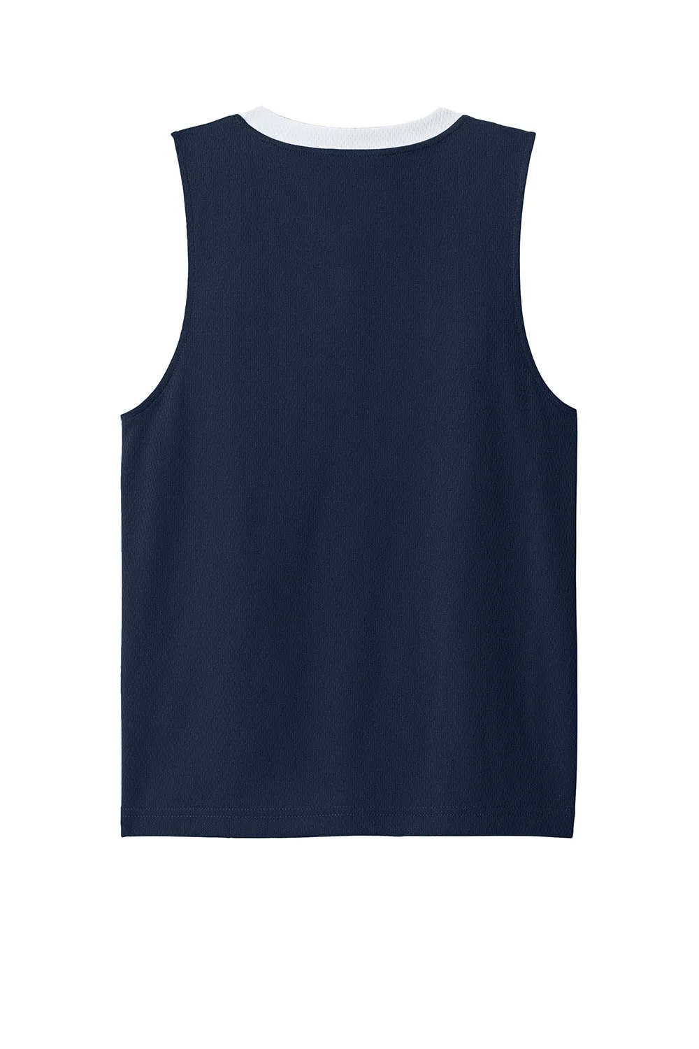 Sport-Tek Youth Rival Basketball Moisture Wicking Reversible Jersey Tank Top - True Navy Blue/White Clothing Sport-Tek