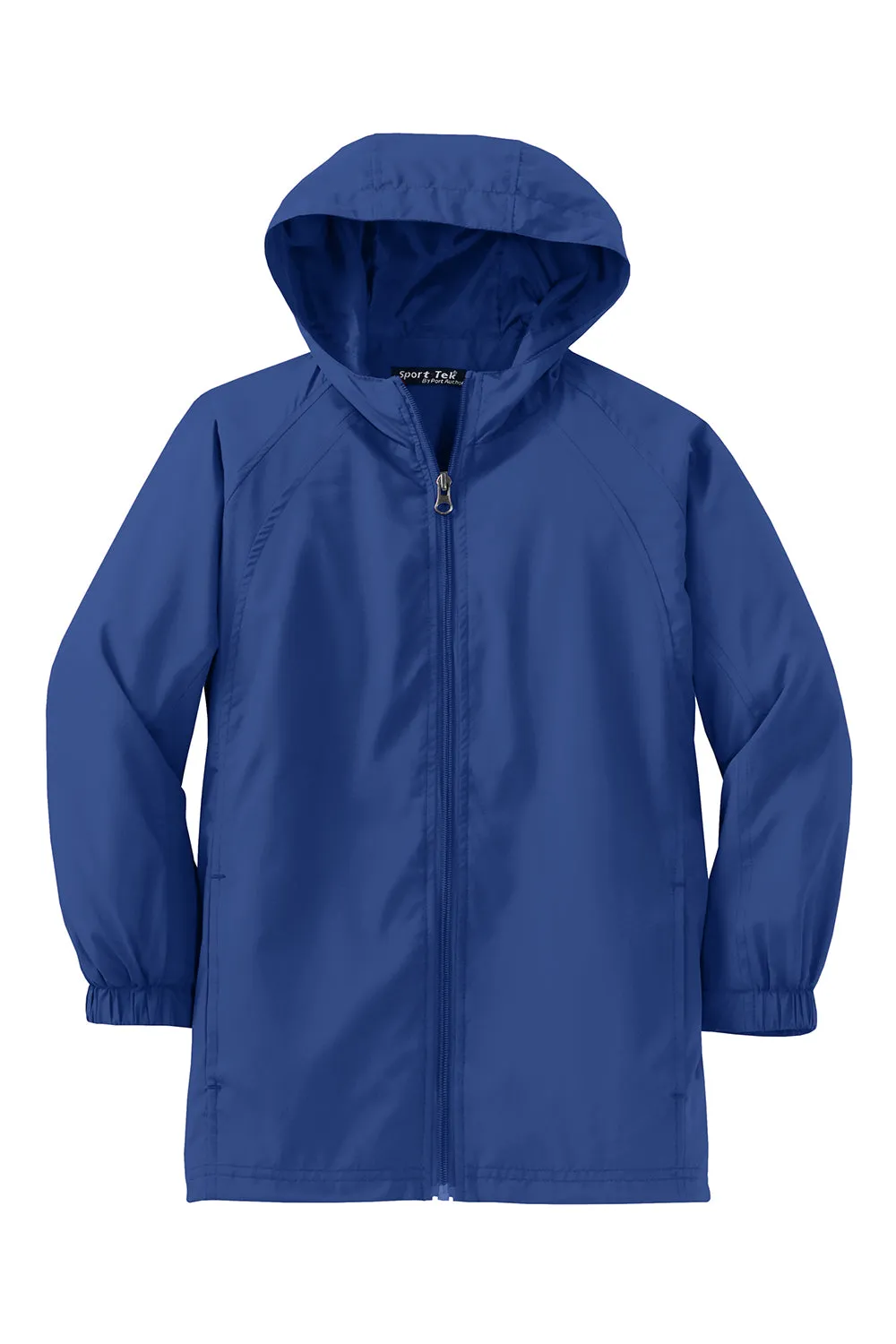Sport-Tek Youth Water Resistant Full Zip Hooded Jacket - True Royal Blue - Closeout