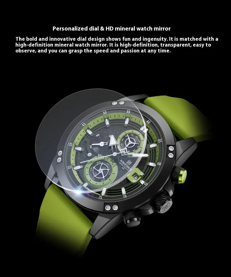 Sports And Leisure Silicone Band Color Watch