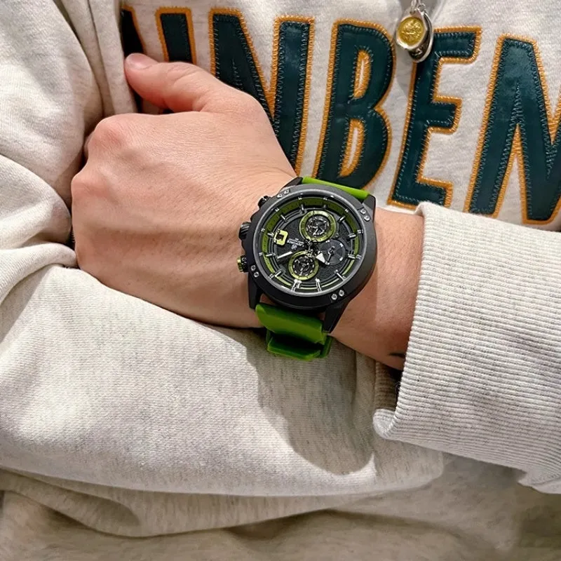 Sports And Leisure Silicone Band Color Watch 