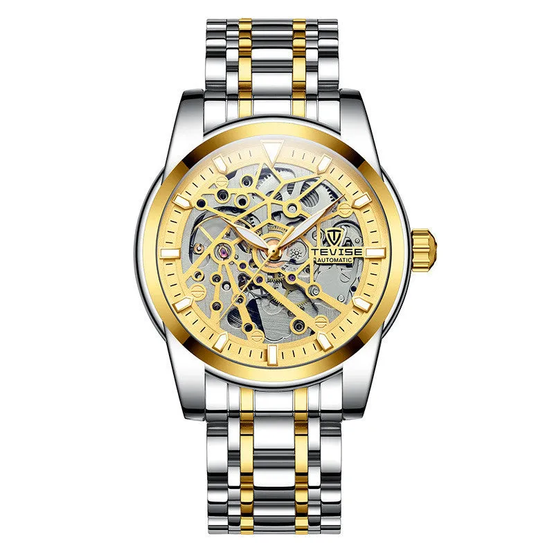 Stainless Steel Hollow Luminous Watch 