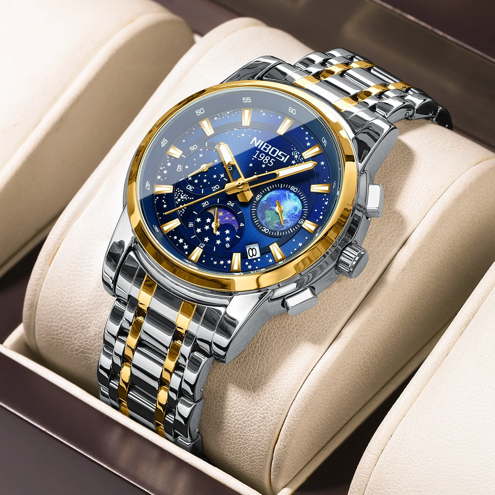 Steel Belt Men's Business Quartz Watch 