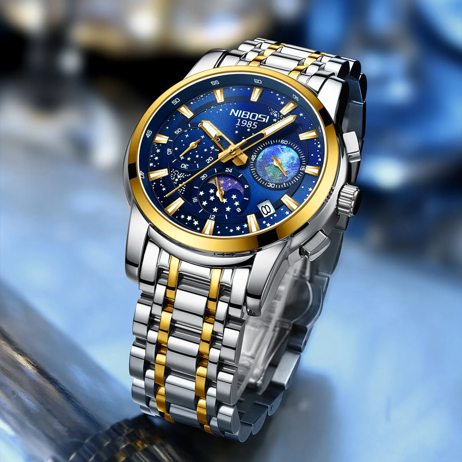 Steel Belt Men's Business Quartz Watch
