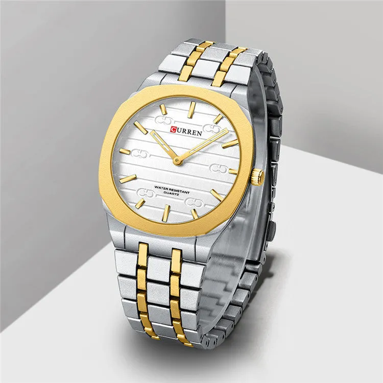 Steel Watch Simple Calendar Large Dial Ultra-thin 