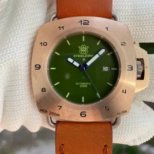 Steeldive SD1935S 47mm Bronze Watch - Limited Edition 