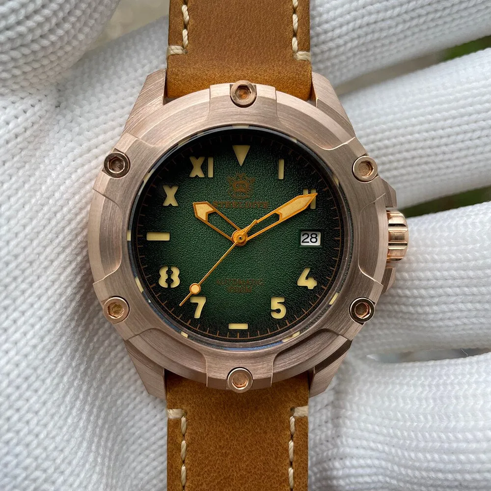 Steeldive SD1943S Solid Bronze Screws Design Watch 