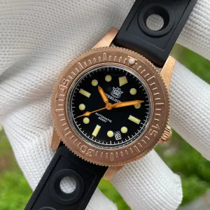 Steeldive SD1952S Bronze 50-Fathoms Diver Watch 