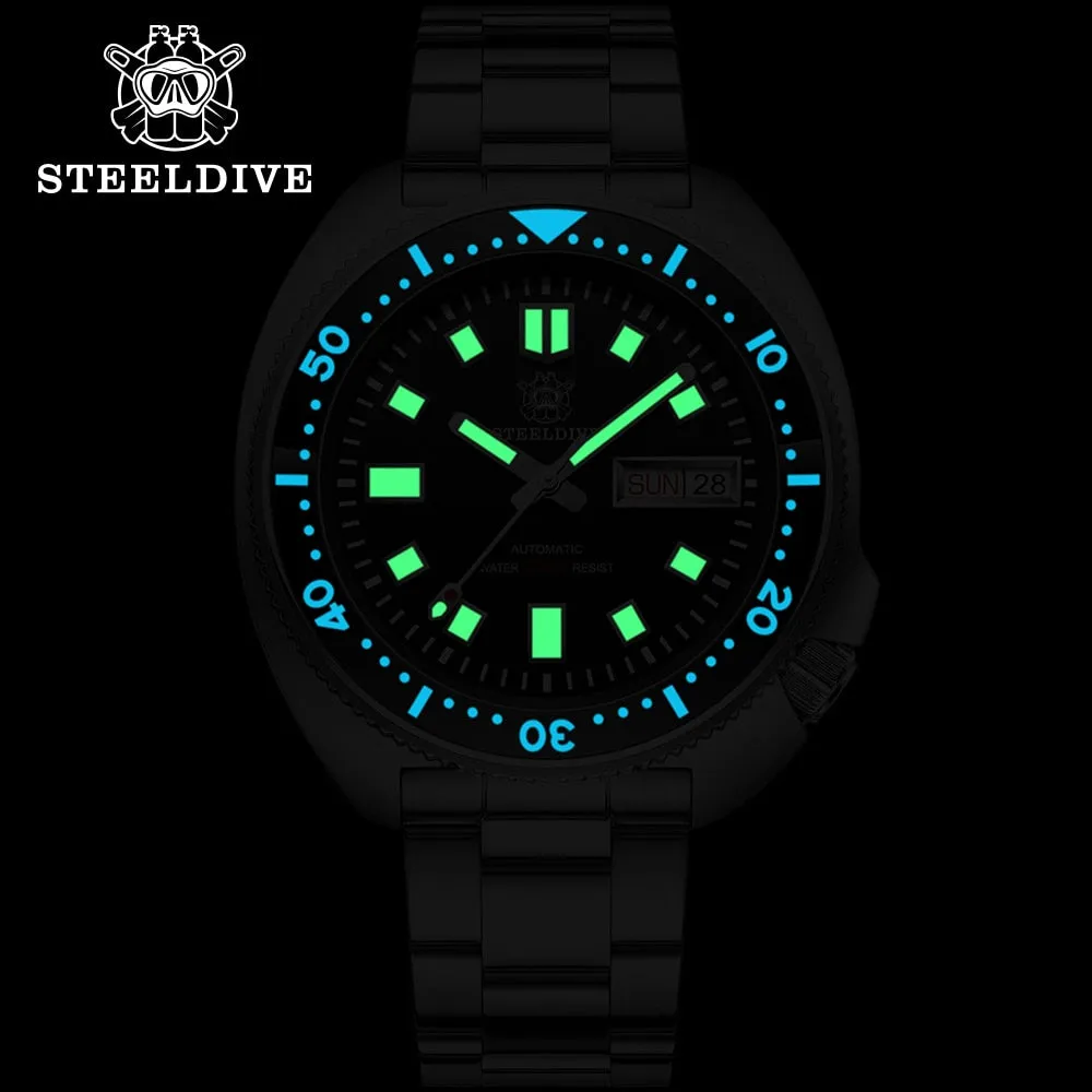 Steeldive SD1970W NH36 Automatic 6309 Turtle Dive Watch