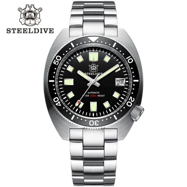 STEELDIVE SD1977 6105/8000 Slim Turtle Diver Watch 