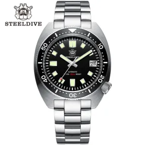 STEELDIVE SD1977 6105/8000 Slim Turtle Diver Watch 